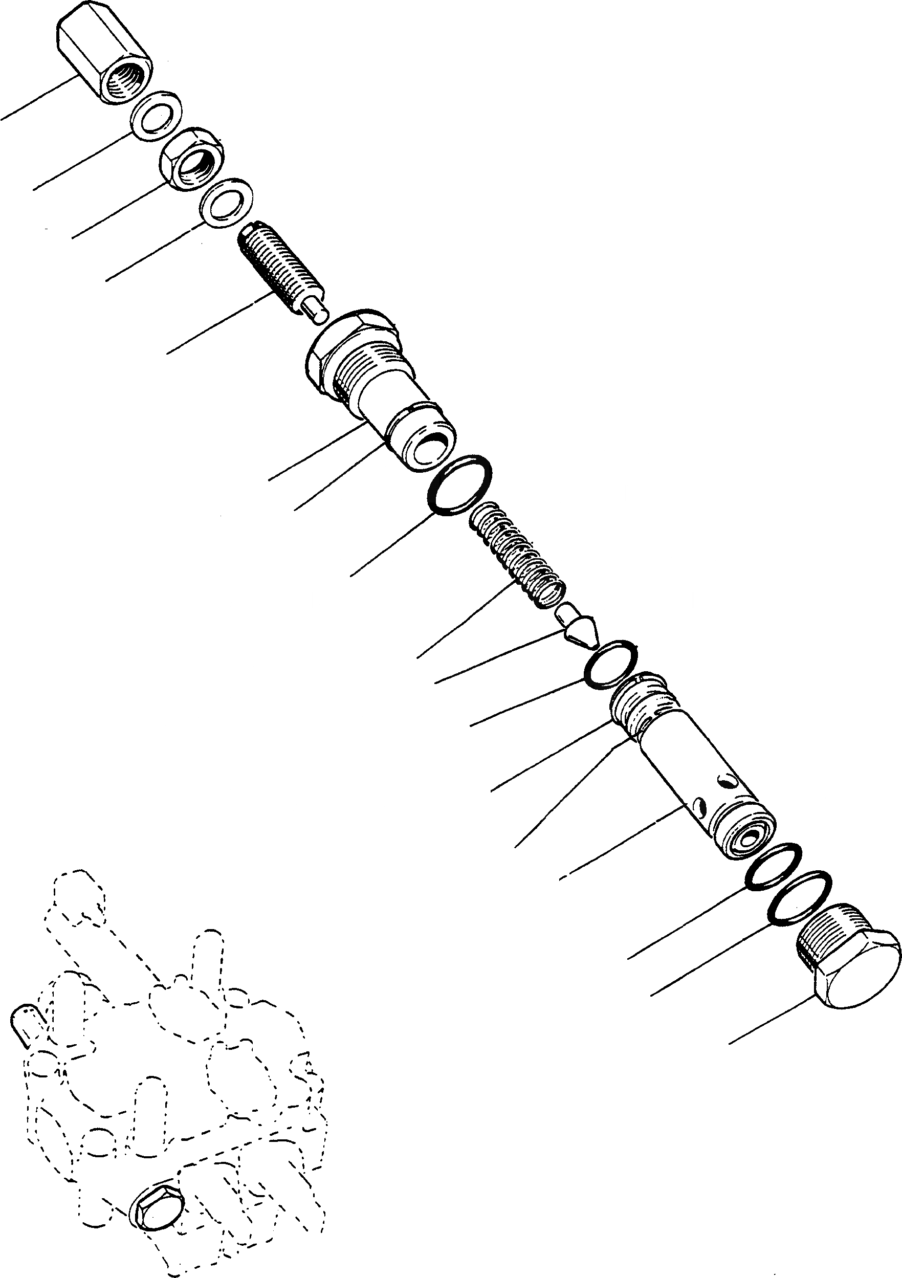 Схема запчастей Komatsu 44C - УПРАВЛЯЮЩ. КЛАПАН, TWO WAYS УПРАВЛЯЮЩ. КЛАПАН, TWO WAYS