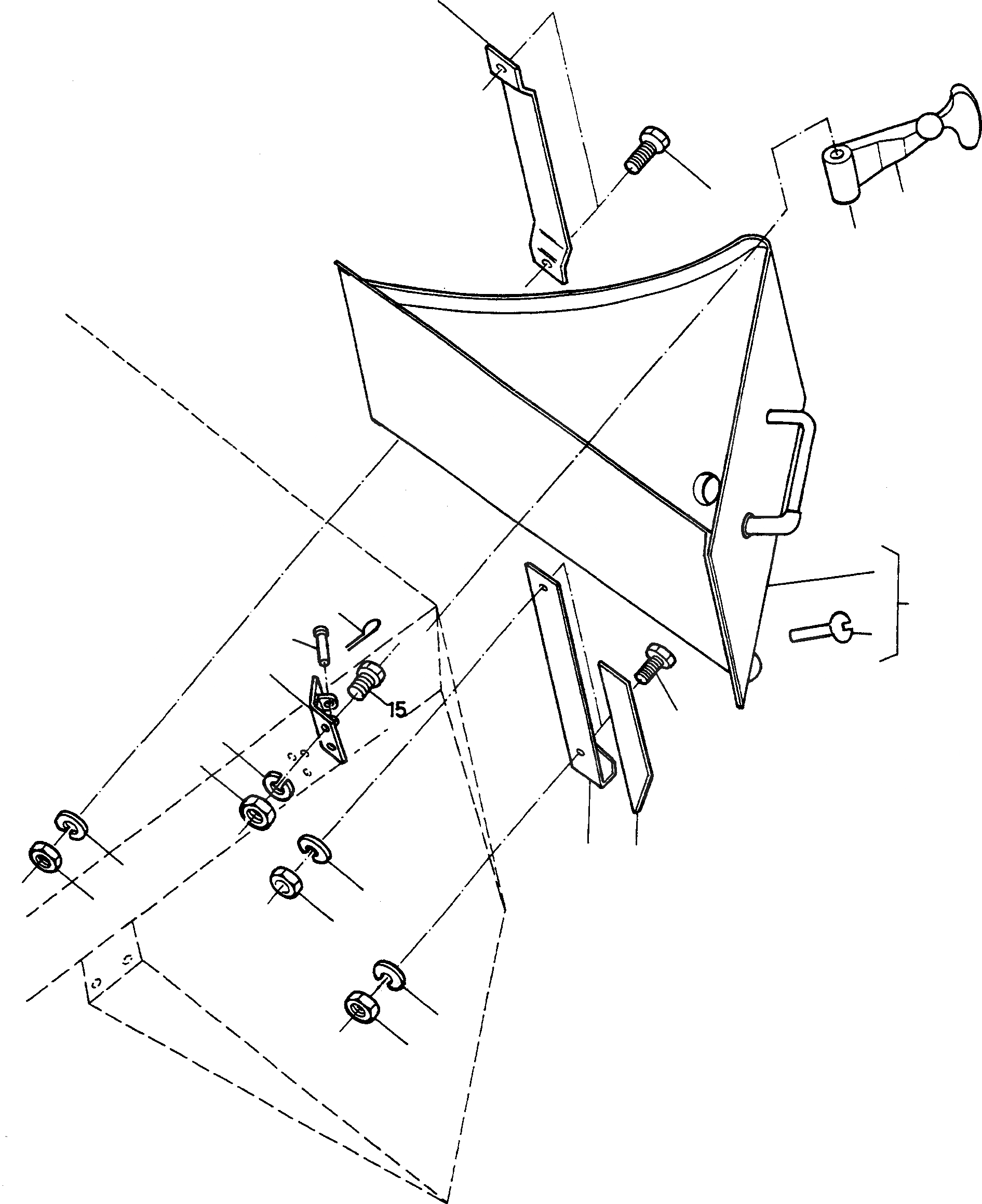 Схема запчастей Komatsu 44C - WКРОМКА И ATTACHEMENT, EXECUTION I ШАССИ И SUPERSTRUCTURE
