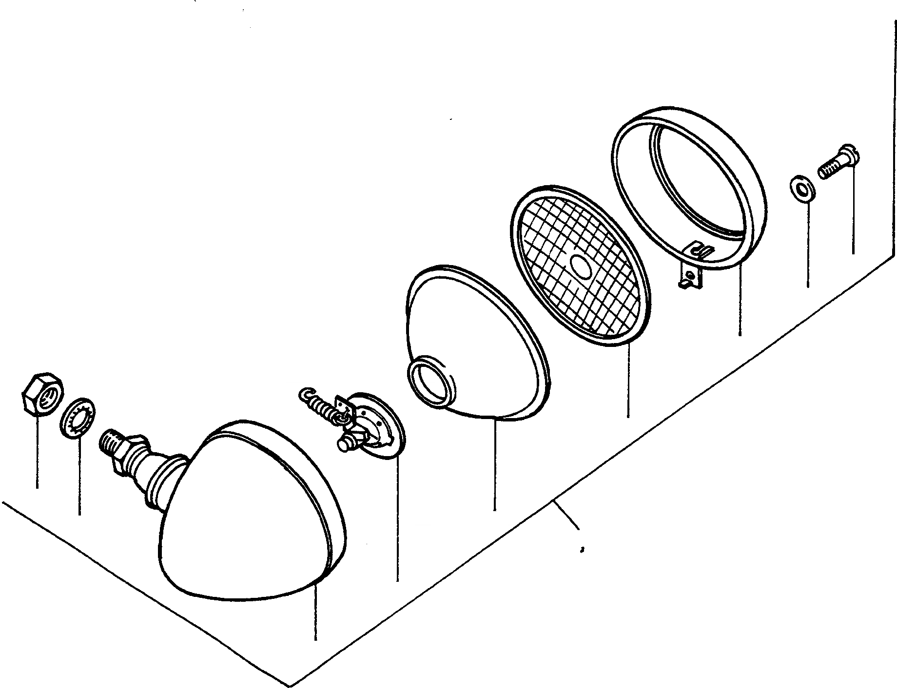Схема запчастей Komatsu 44C - ЭЛЕКТРИЧ. СИСТЕМА, LIGHTING БЛОК, ОСВЕЩЕНИЕ ЭЛЕКТРИЧ. СИСТЕМА, ПЕРЕДН. РАМА