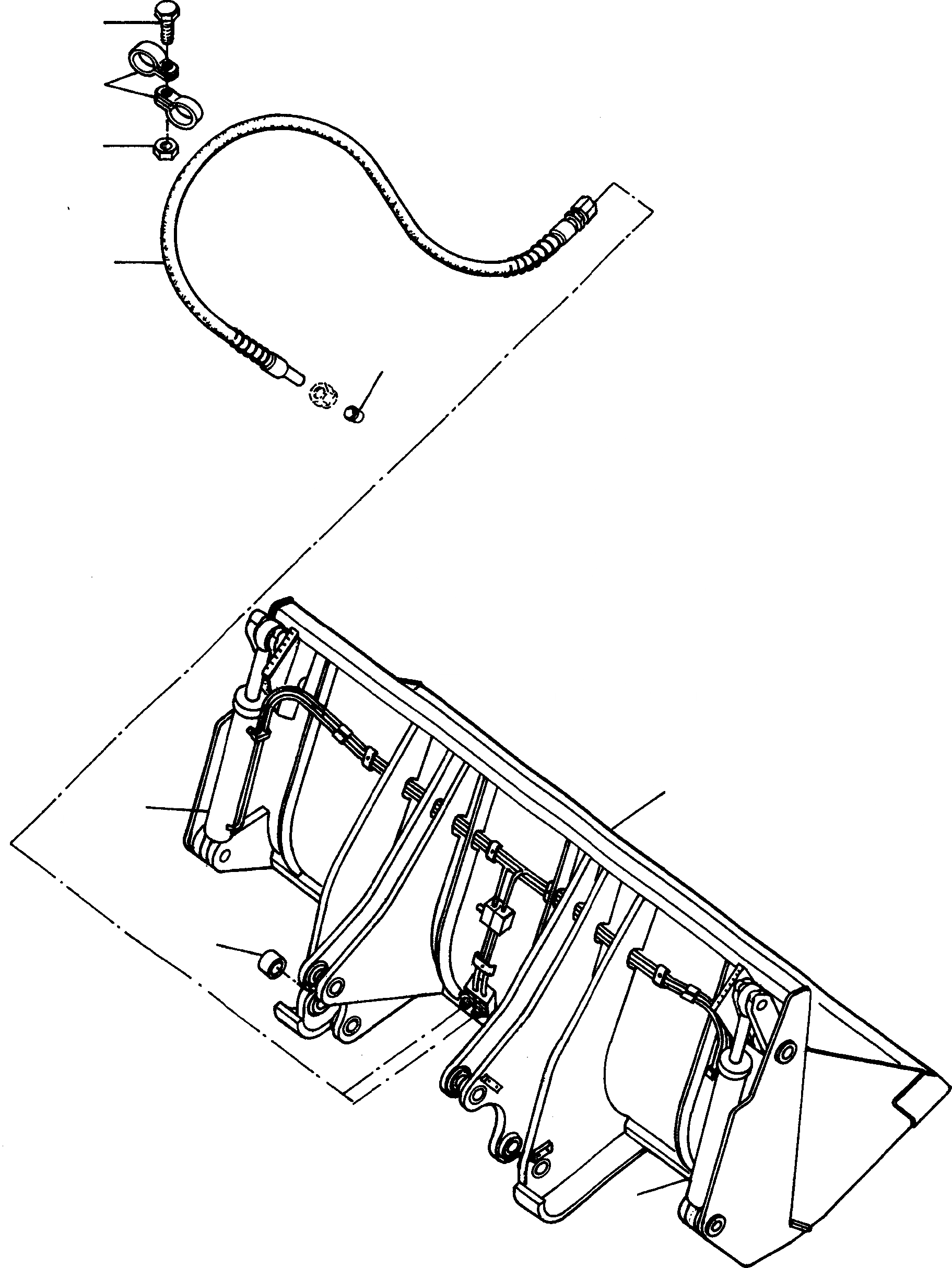 Схема запчастей Komatsu 44C - GRAB КОВШ, LITRES  ОБОРУД-Е
