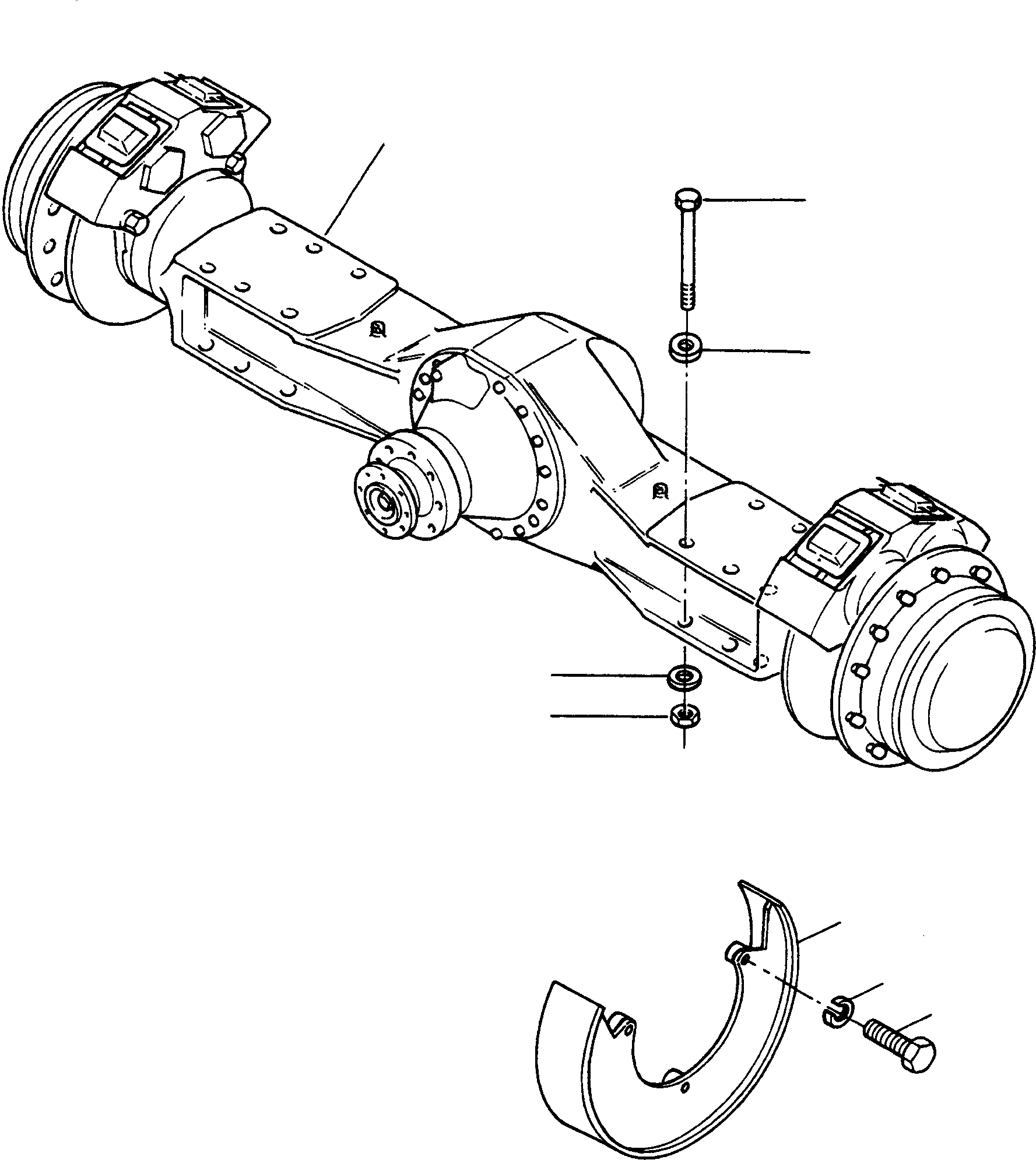 Схема запчастей Komatsu 44C - ПЕРЕДНИЙ МОСТ СИСТЕМАУПРАВЛЕНИЯ ПОВОРОТОМ, ПЕРЕДНИЙ МОСТ, ТОРМОЗ. СИСТЕМА