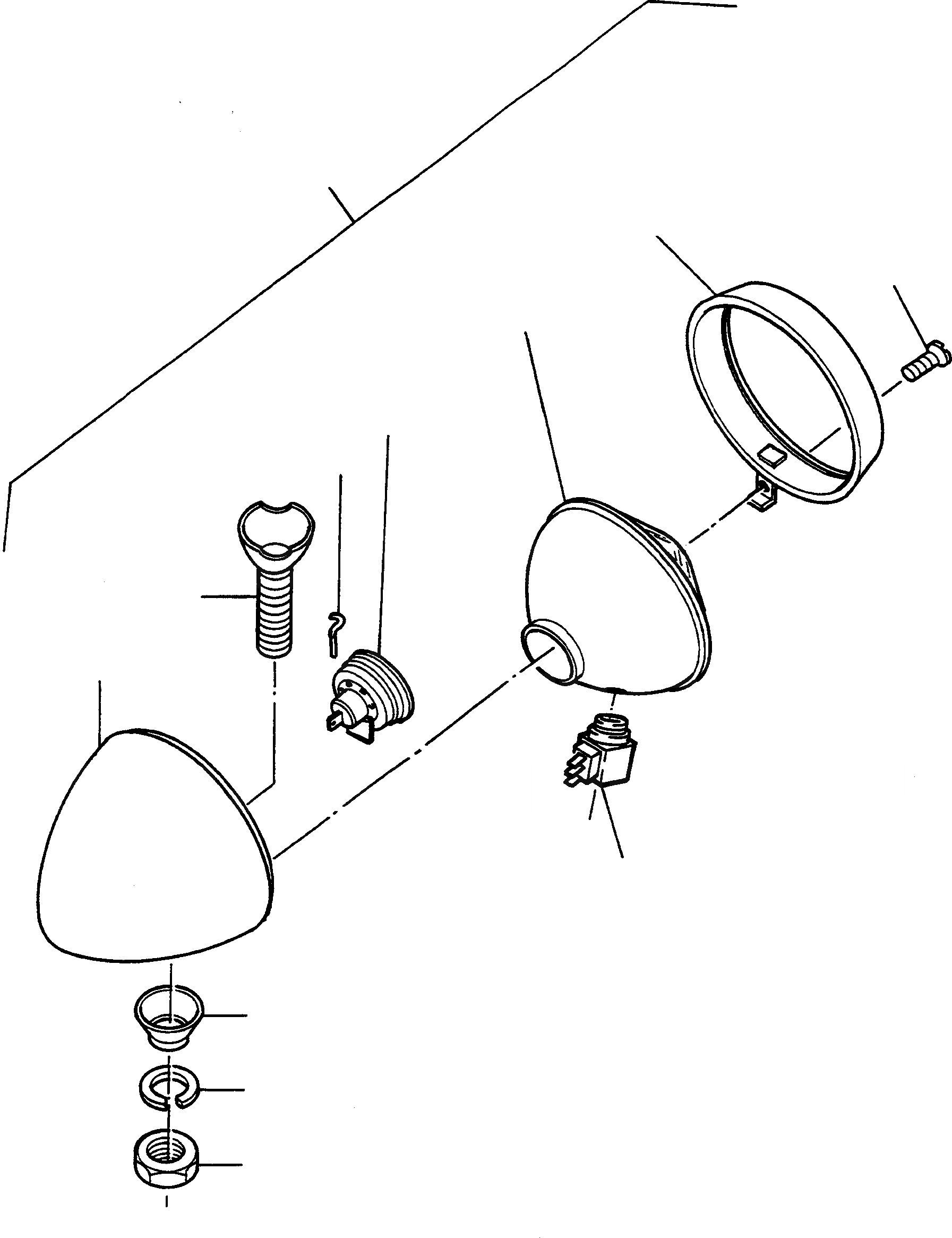 Схема запчастей Komatsu 44C - ЭЛЕКТРИЧ. СИСТЕМА, LIGHTING БЛОК, ОСВЕЩЕНИЕ ЭЛЕКТРИЧ. СИСТЕМА, ПЕРЕДН. РАМА
