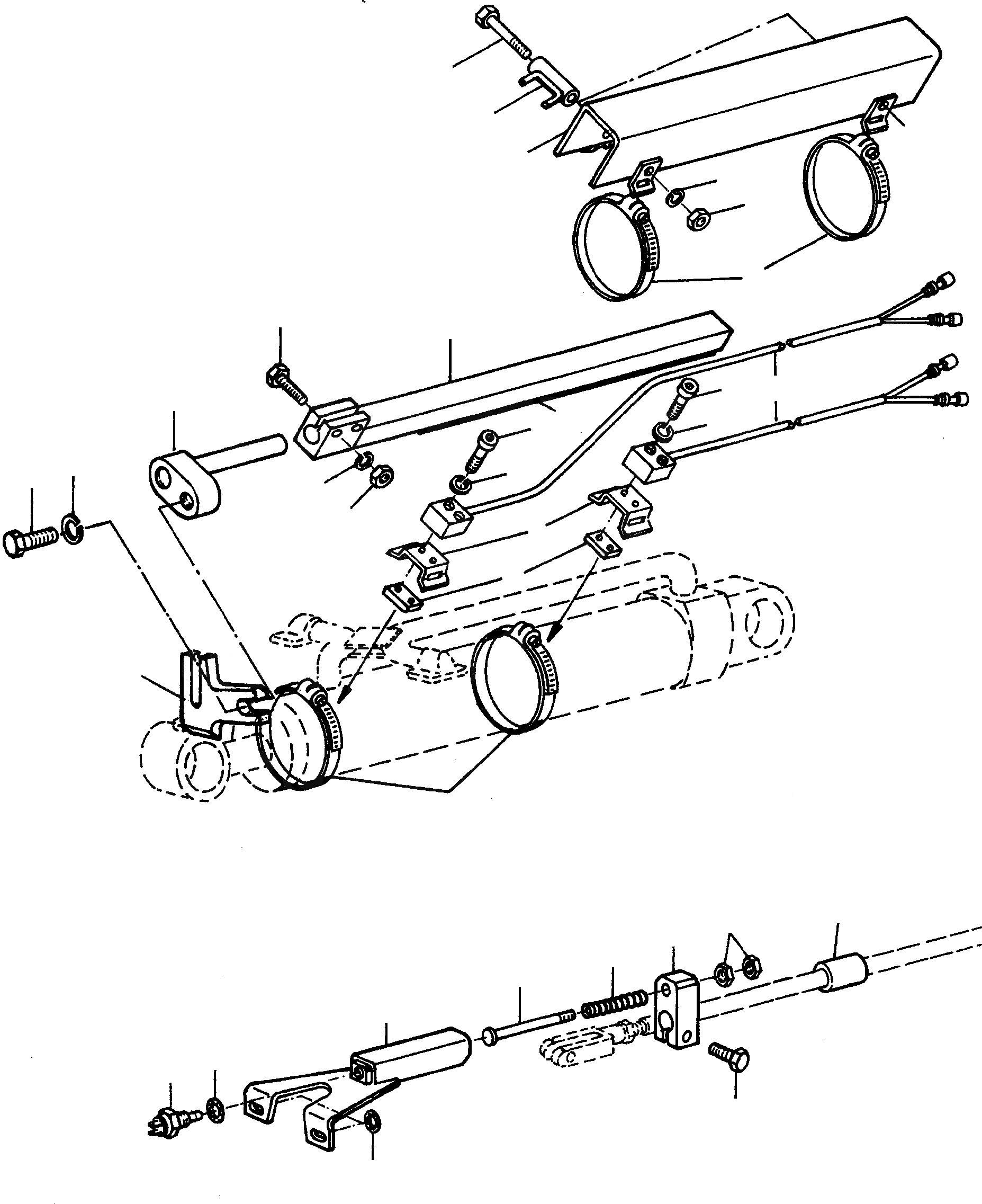 Схема запчастей Komatsu 44C - ВОЗВРАТ В РАБОЧ. ПОЛОЖ-Е, СТАНДАРТН. EXECUTION ОБОРУД-Е