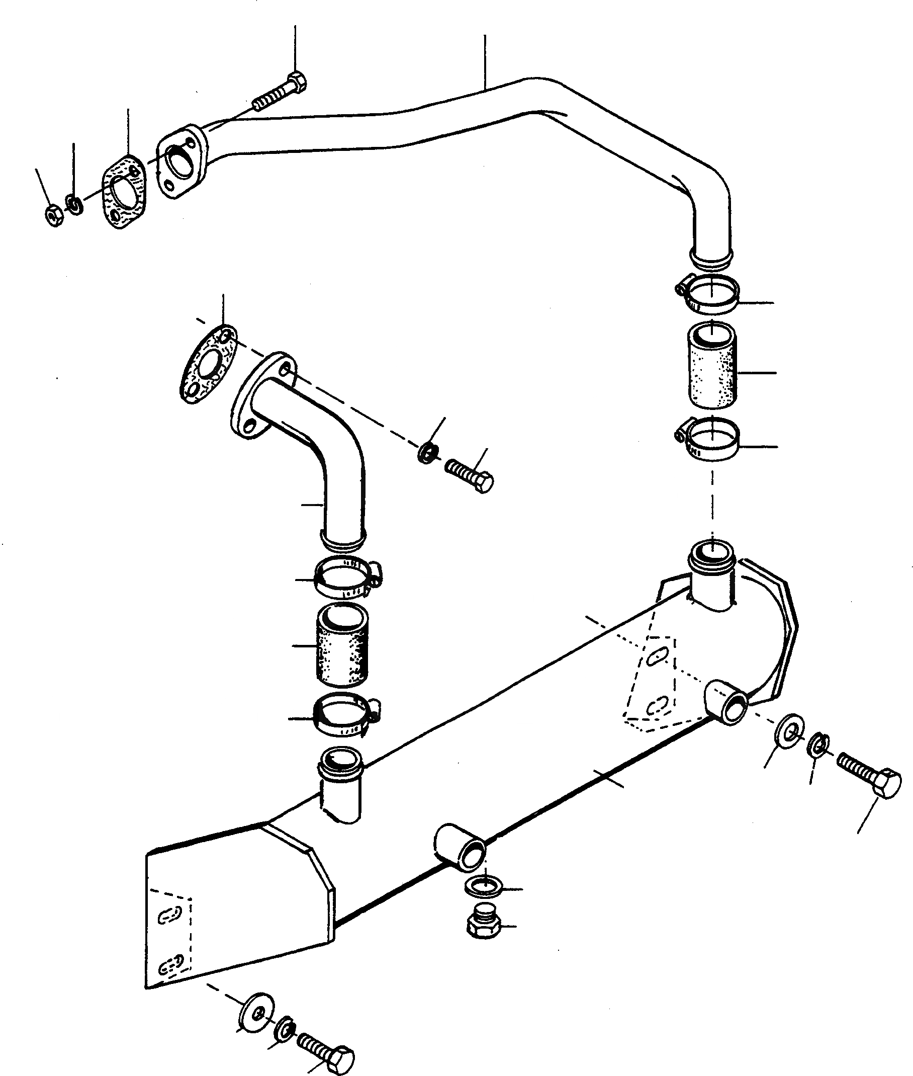Схема запчастей Komatsu 44C - ТРАНСМИССИЯ МАСЛ. ОХЛАЖД-Е ДВИГАТЕЛЬ, АКСЕССУАРЫ И ЭЛЕКТРИЧ. СИСТЕМА