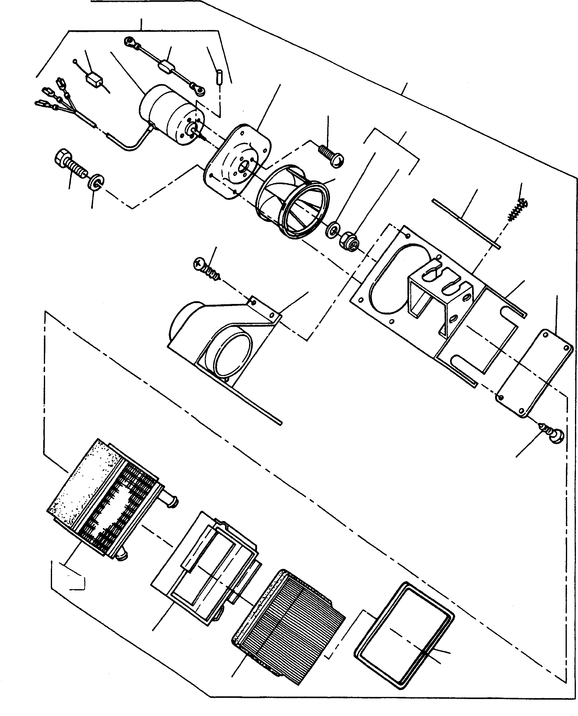 Схема запчастей Komatsu 44C - ОБОГРЕВ., ОБОГРЕВАТЕЛЬ. ОБОГРЕВ., ATTACHING ЧАСТИ