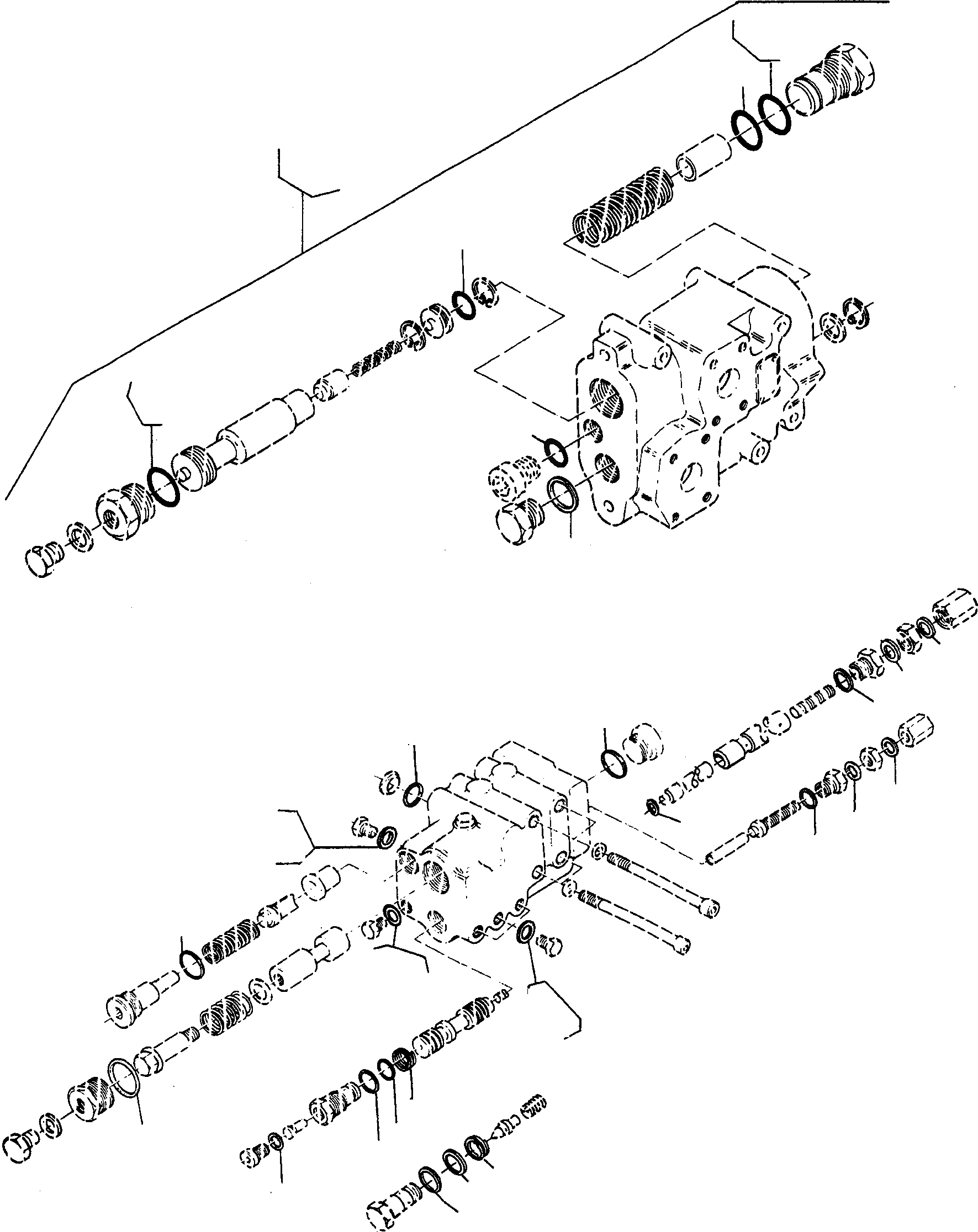 Схема запчастей Komatsu 44C - ДВОЙН. УПРАВЛЯЮЩ. КЛАПАН, КОМПЛЕКТ ПРОКЛАДОК ДВОЙН. УПРАВЛЯЮЩ. КЛАПАН, EXECUTION I