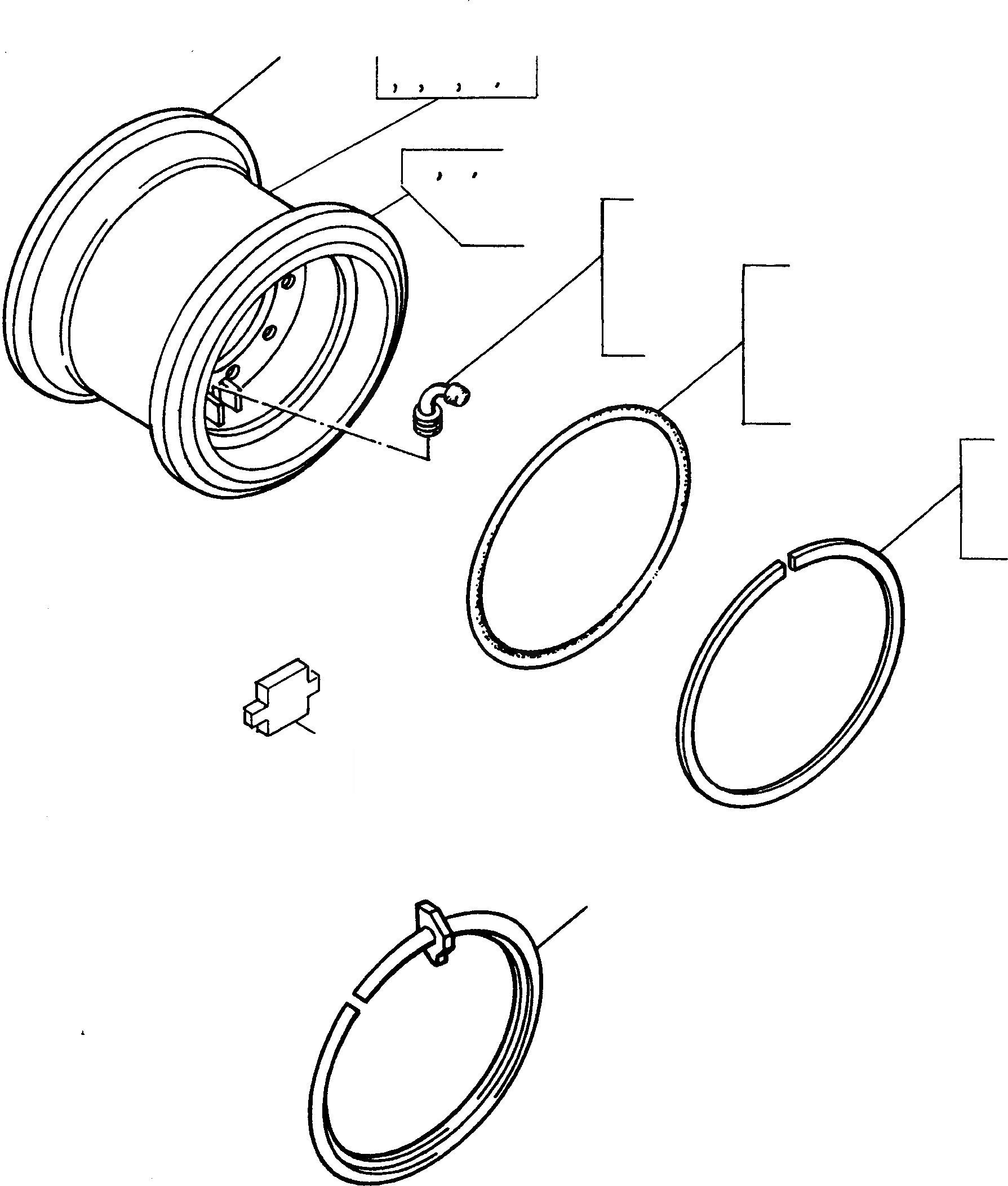 Схема запчастей Komatsu 44C - DISC КОЛЕСА ТРАНСМИССИЯ И ЗАДН. МОСТ