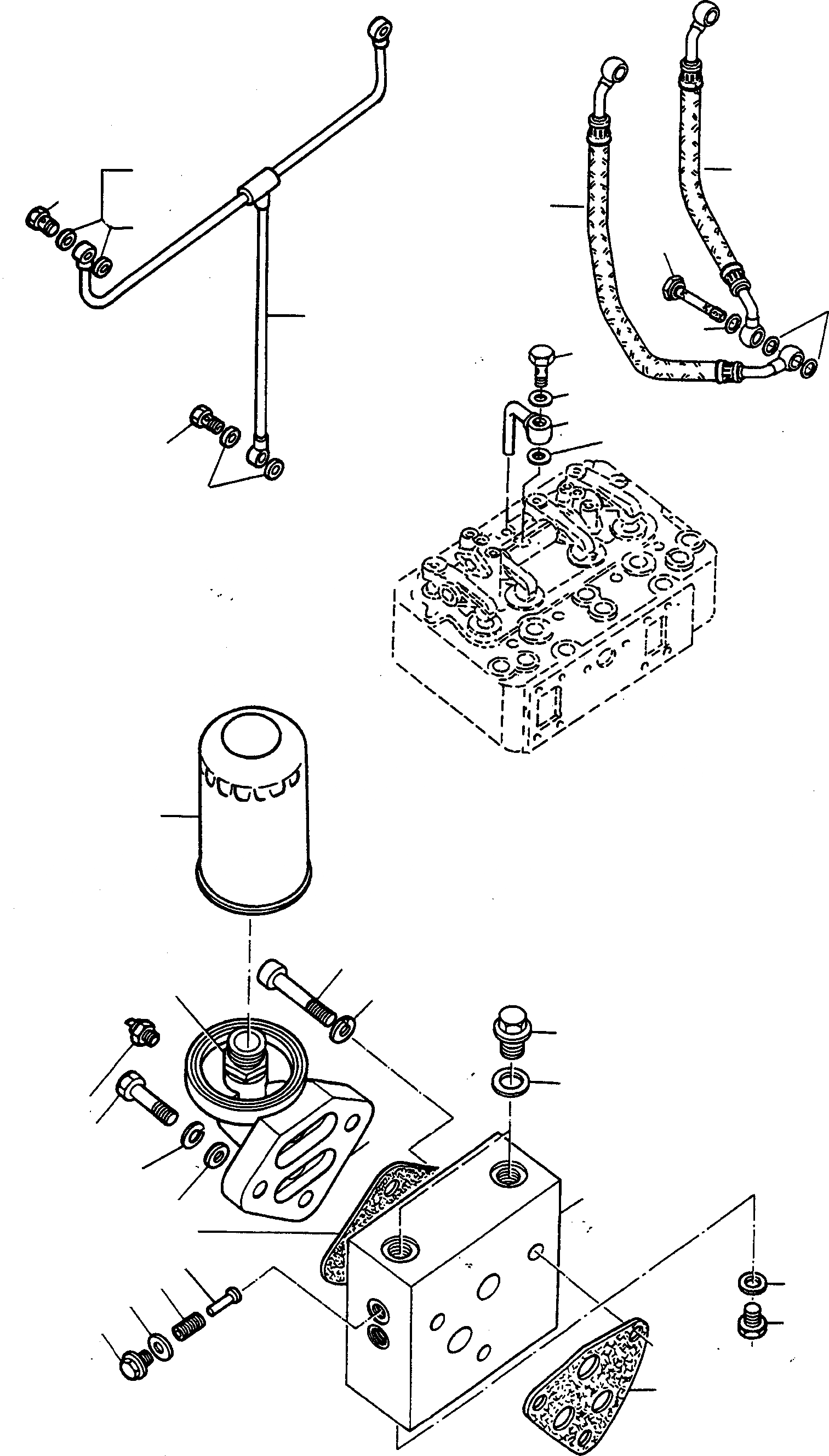 Схема запчастей Komatsu 44C - МАСЛ. ФИЛЬТР ДВИГАТЕЛЬ, АКСЕССУАРЫ И ЭЛЕКТРИЧ. СИСТЕМА