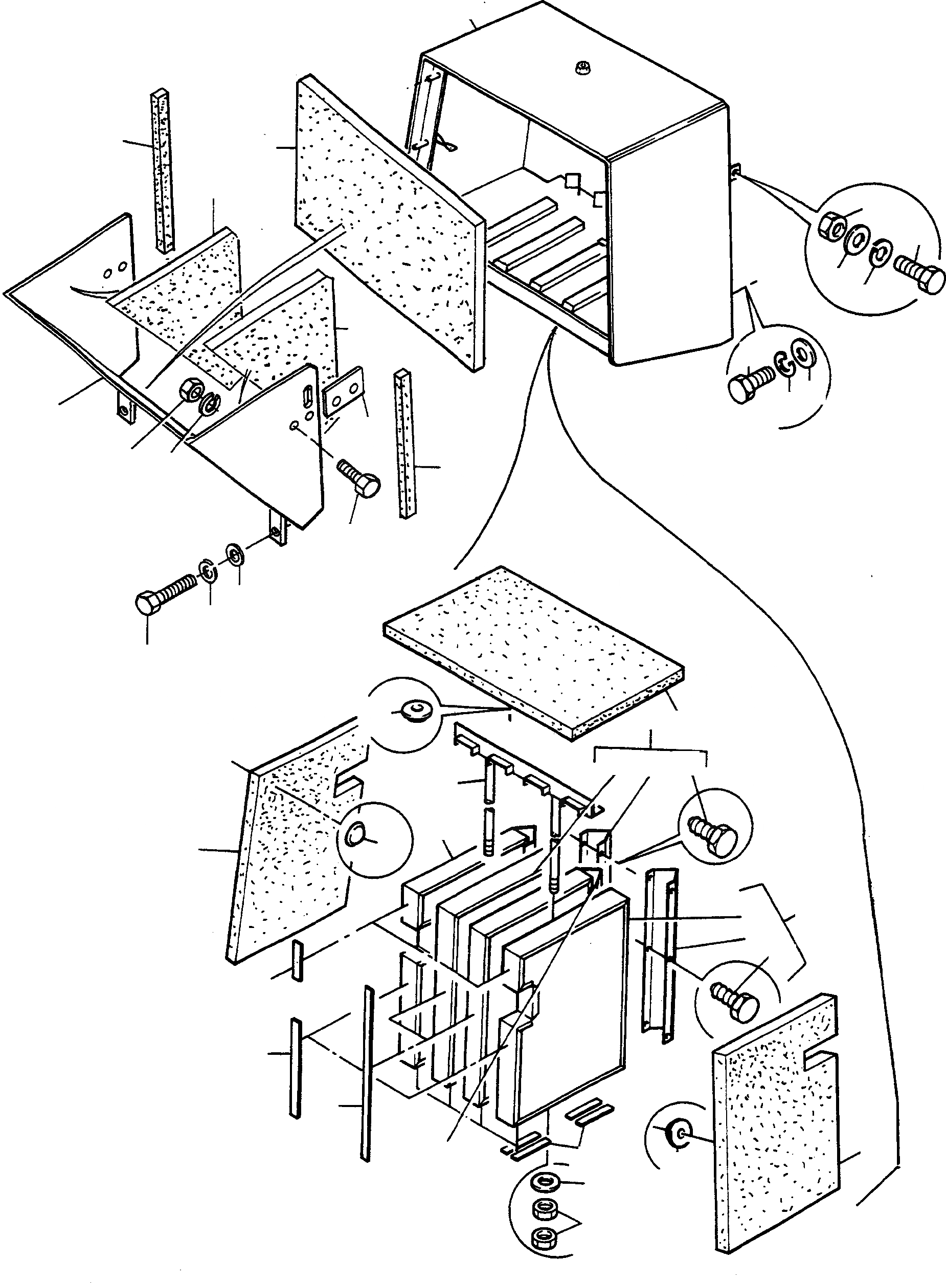 Схема запчастей Komatsu 44C - ЗАЩИТА РАДИАТОРА, EXECUTION I ШАССИ И SUPERSTRUCTURE