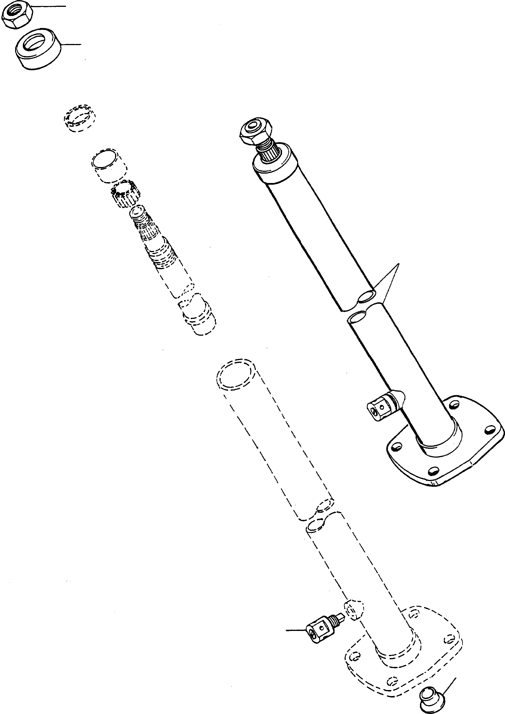 Схема запчастей Komatsu 44C - РУЛЕВ. КОЛОН. СИСТЕМАУПРАВЛЕНИЯ ПОВОРОТОМ, ПЕРЕДНИЙ МОСТ, ТОРМОЗ. СИСТЕМА