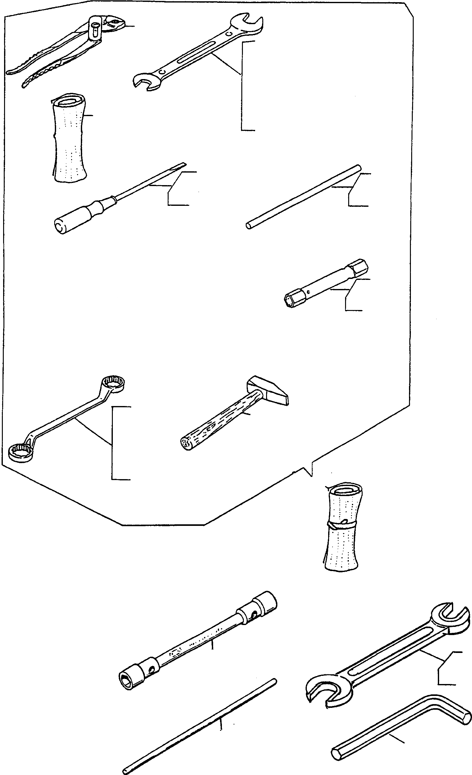 Схема запчастей Komatsu 44C - ИНСТРУМЕНТ ШАССИ И SUPERSTRUCTURE