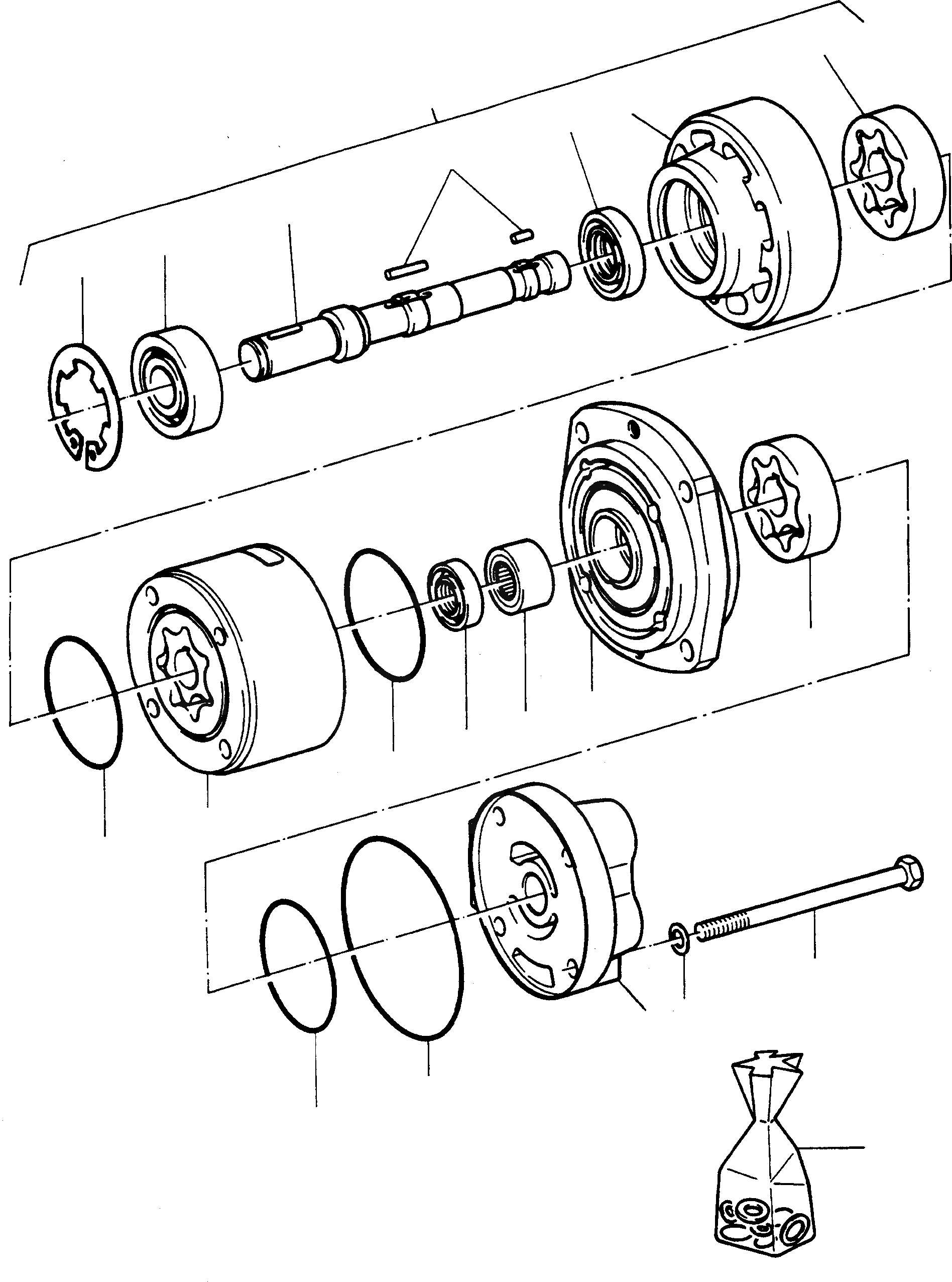 Схема запчастей Komatsu 44C - SHIFTING И CONVERTER НАСОС CONVERTER ТРАНСМИССИЯ
