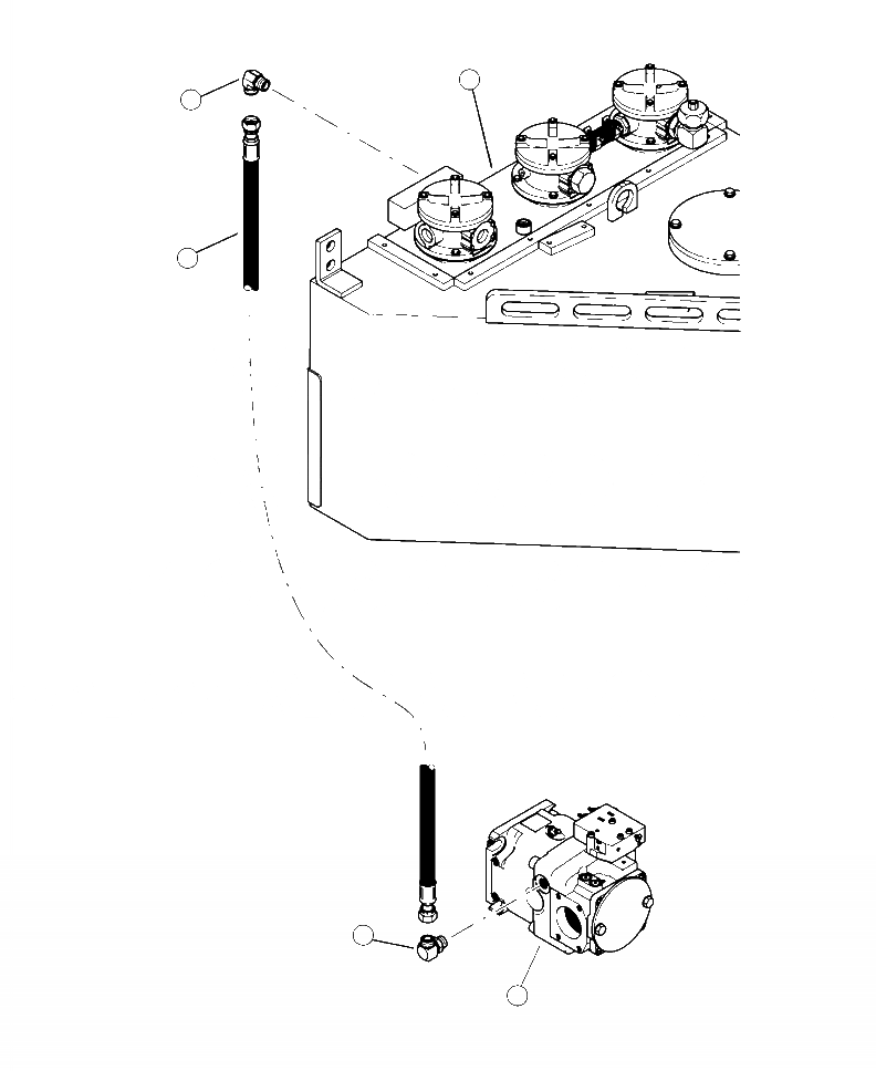 Схема запчастей Komatsu 450FXL-1 - H-A IMPLEMENT НАСОС - ГИДР. БАК. КОРПУС ВОЗВРАТН. ЛИНИЯ ГИДРАВЛИКА