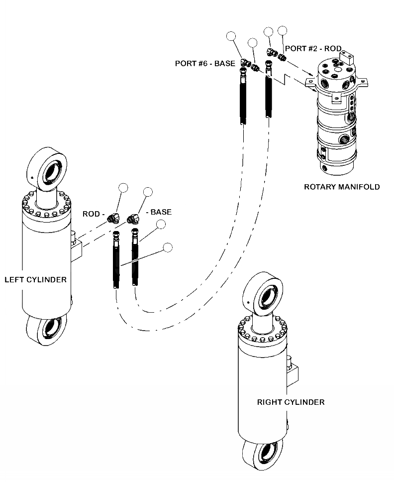 Схема запчастей Komatsu 450FXL-1 - H-A ГИДРОЛИНИЯ ДЛЯ КАБИНЫ УРОВЕНЬING FUNCTION ПОВОРОТН. - ЛЕВ. ЦИЛИНДР ГИДРАВЛИКА
