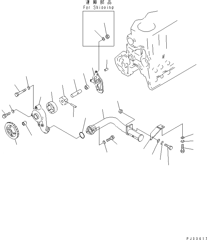 Схема запчастей Komatsu 4D105-5H - СМАЗЫВ. НАСОС И ВСАСЫВ. PIPE(№8-9999) СИСТЕМА СМАЗКИ МАСЛ. СИСТЕМА