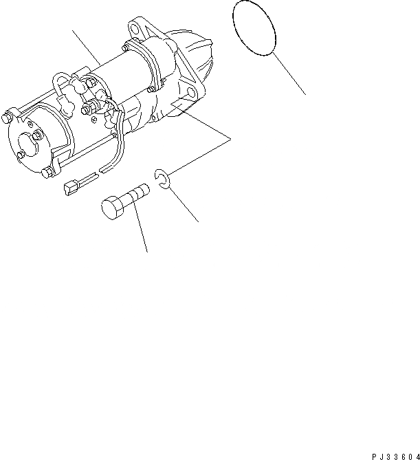 Схема запчастей Komatsu 4D105-5H - СТАРТЕР И КРЕПЛЕНИЕ (.KW) ЭЛЕКТРИКА