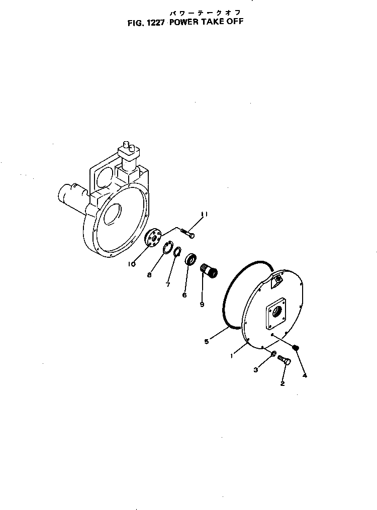 Схема запчастей Komatsu 4D105-3S - МЕХ-М ОТБОРА МОЩНОСТИ БЛОК ЦИЛИНДРОВ