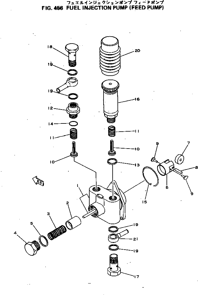 Схема запчастей Komatsu 4D92-1B - ТОПЛ. НАСОС (ПОДКАЧИВАЮЩ. НАСОС) ТОПЛИВН. СИСТЕМА