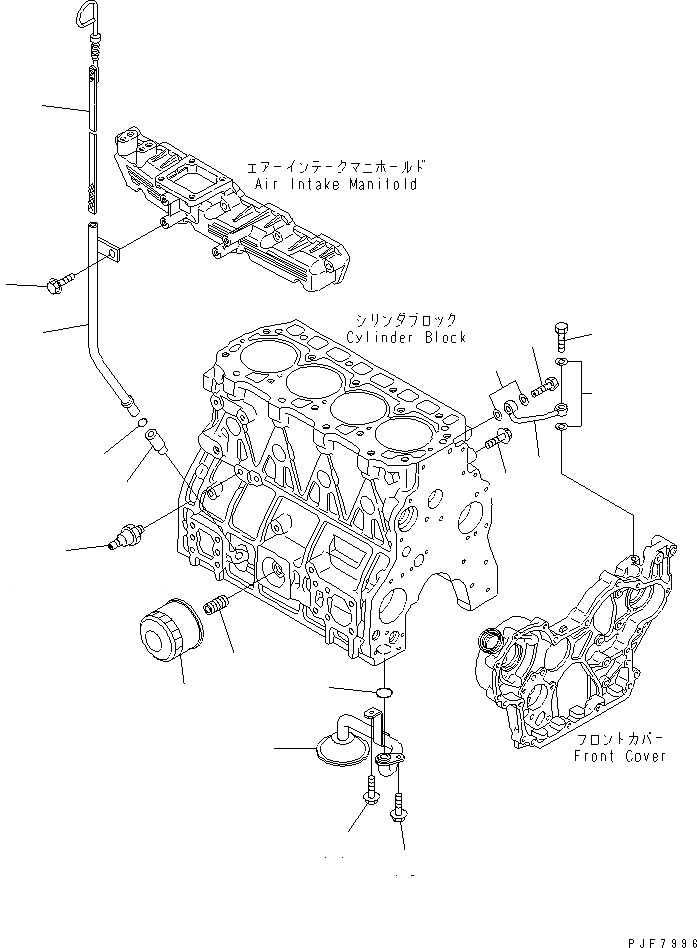 Схема запчастей Komatsu 4D92E-1B46-BM - СМАЗКА МАСЛ. СИСТЕМА ДВИГАТЕЛЬ