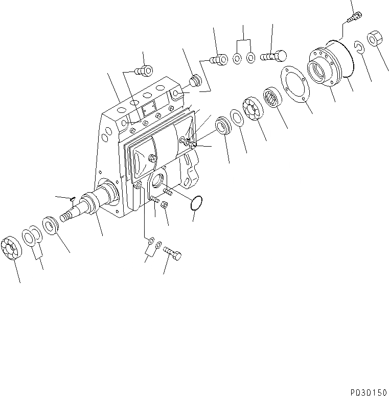 Схема запчастей Komatsu 4D94E-1A - ТОПЛ. НАСОС (НАСОС) (/) (ВНУТР. ЧАСТИ) (D КОНДИЦ.¤   TОБОД КОЛЕСАMING¤ ХОЛОДН. МЕСТН.¤ ПЛОХ. ТОПЛИВО)(№-) ДВИГАТЕЛЬ