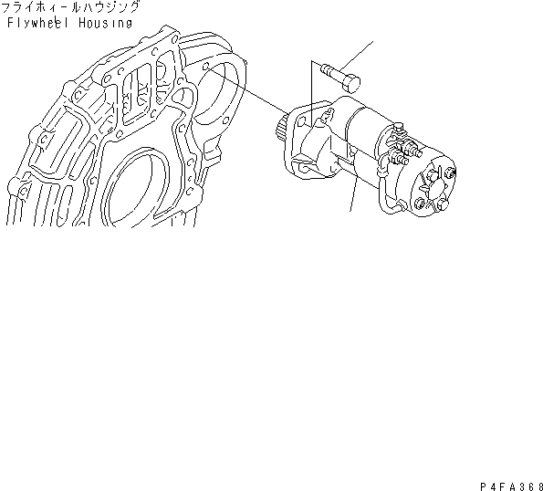 Схема запчастей Komatsu 4D94E-1ABD-F - СТАРТЕР ДВИГАТЕЛЬ