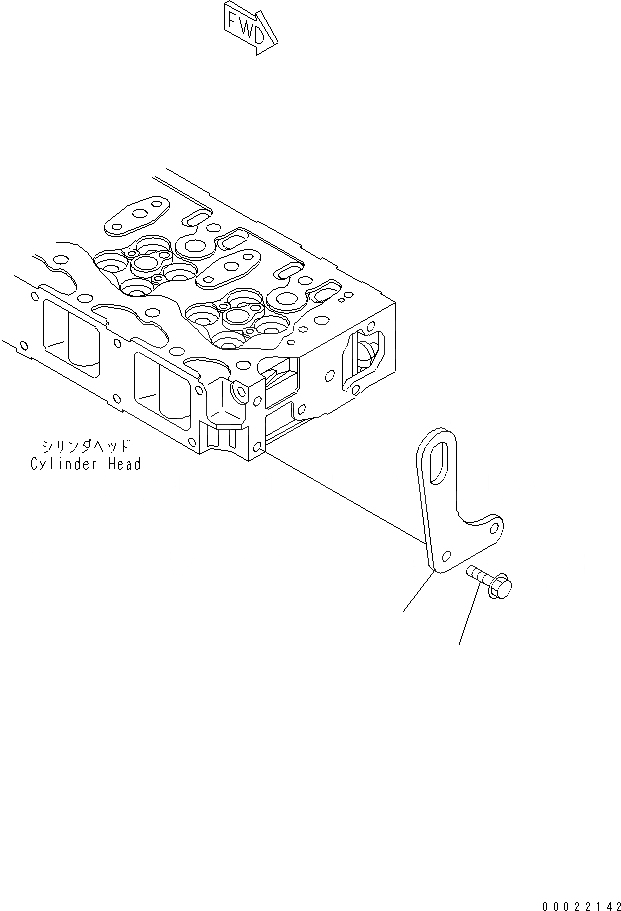 Схема запчастей Komatsu 4D94LE-2Z-BB - ПЕРЕДН. ПОДВЕСН. КРОНШТЕЙН (ДЛЯ TОБОД КОЛЕСАMING DOZER) ДВИГАТЕЛЬ