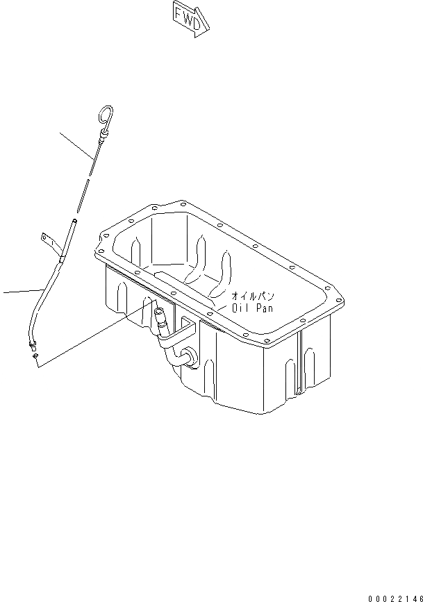 Схема запчастей Komatsu 4D94LE-2Z-BB - DIPSTIC (ДЛЯ TОБОД КОЛЕСАMING DOZER) ДВИГАТЕЛЬ