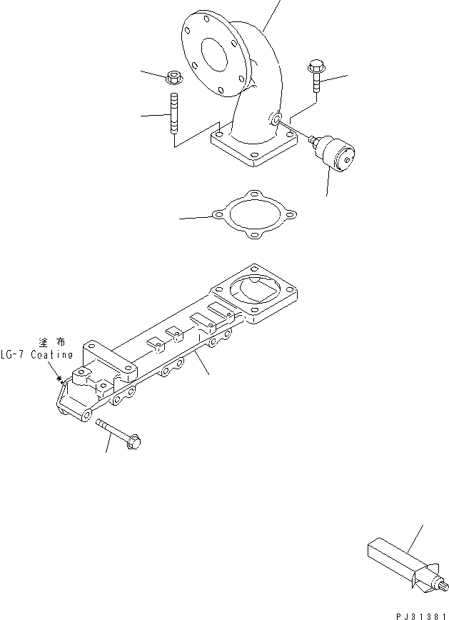 Схема запчастей Komatsu 4D95L-W-1D-B - ТРУБОПРОВОД ВПУСКА ВОЗДУХА И СОЕДИН-Е(№9778-779) ГОЛОВКА ЦИЛИНДРОВ