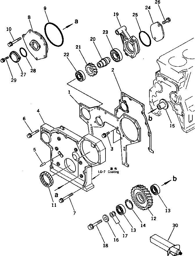 Схема запчастей Komatsu 4D95L-1Z - - -
