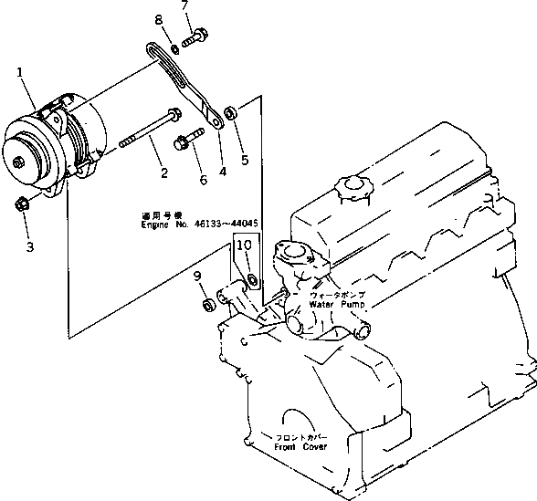 Схема запчастей Komatsu 4D95L-1Z - - -