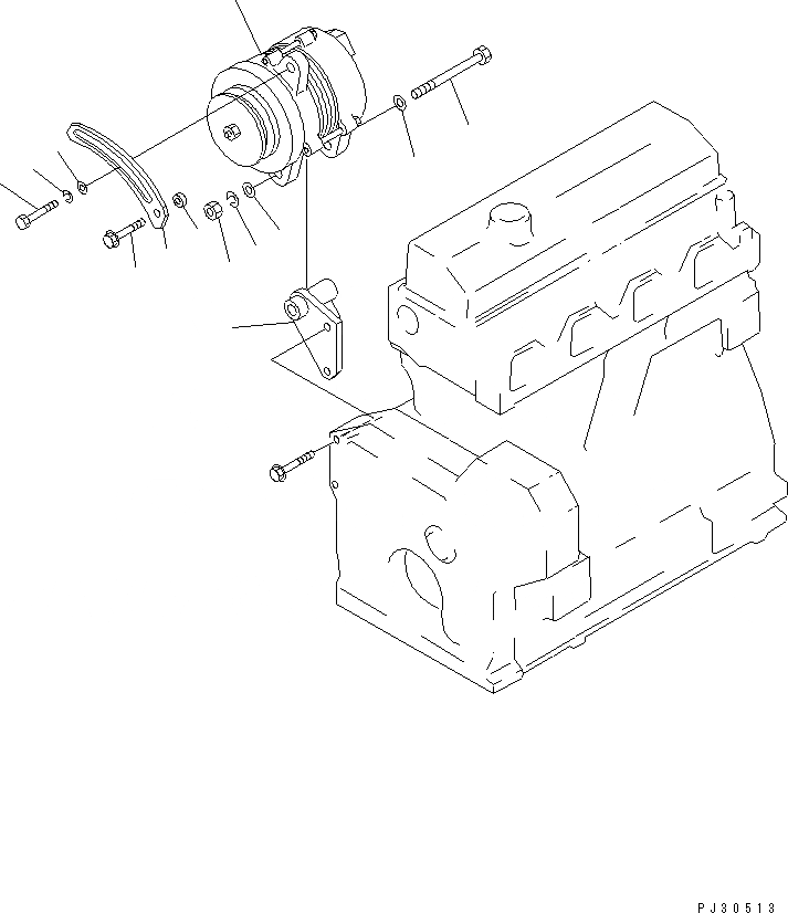 Схема запчастей Komatsu 4D95L-W-1B - ГЕНЕРАТОР И КРЕПЛЕНИЕ (A)(№7-778) ЭЛЕКТРИКА