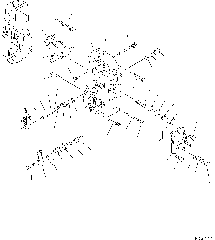 Схема запчастей Komatsu 4D95L-W-1E - ТОПЛИВН. INGECTION НАСОС (РЕГУЛЯТОР) (/) ТОПЛИВН. СИСТЕМА