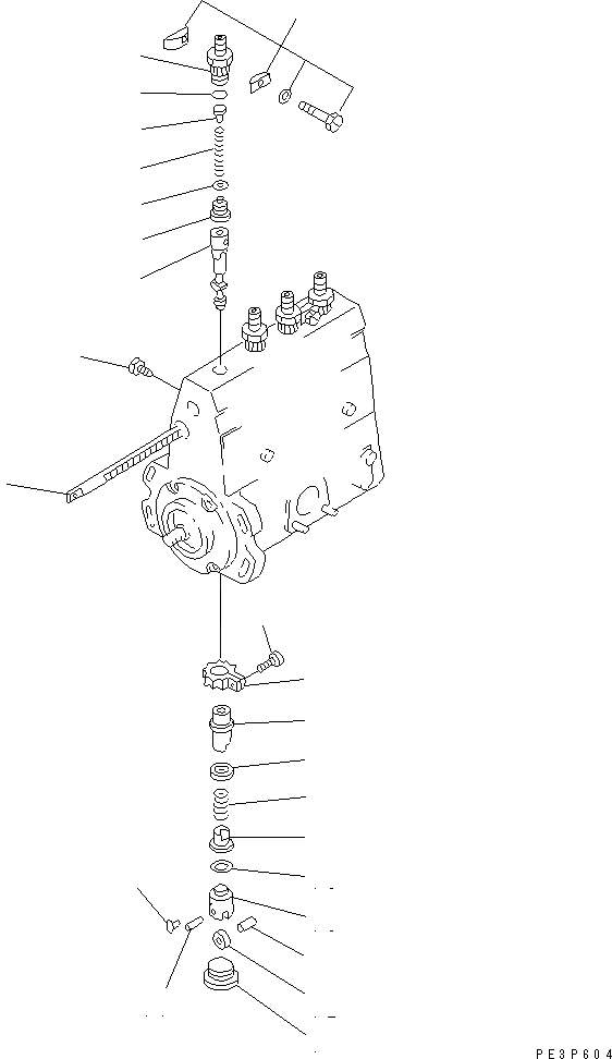Схема запчастей Komatsu 4D95L-W-1E - ТОПЛ. НАСОС (НАСОС) (/) ТОПЛИВН. СИСТЕМА