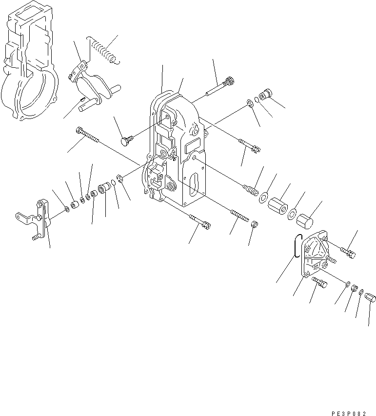 Схема запчастей Komatsu 4D95L-1GG-BR - ТОПЛ. НАСОС (РЕГУЛЯТОР) (/) (ВНУТР. ЧАСТИ) ДВИГАТЕЛЬ