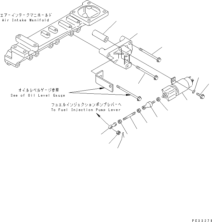 Схема запчастей Komatsu 4D95LE-1A - СОЛЕНОИД ДВИГАТЕЛЬ