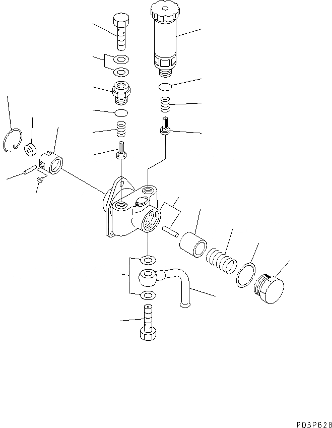 Схема запчастей Komatsu 4D95S-1J - ТОПЛ. НАСОС (ПОДКАЧИВАЮЩ. НАСОС) (ВНУТР. ЧАСТИ) (ДЛЯ ЯПОН.)    (ШУМОПОДАВЛ. СПЕЦ-Я ДЛЯ СТРАН ЕС) ДВИГАТЕЛЬ