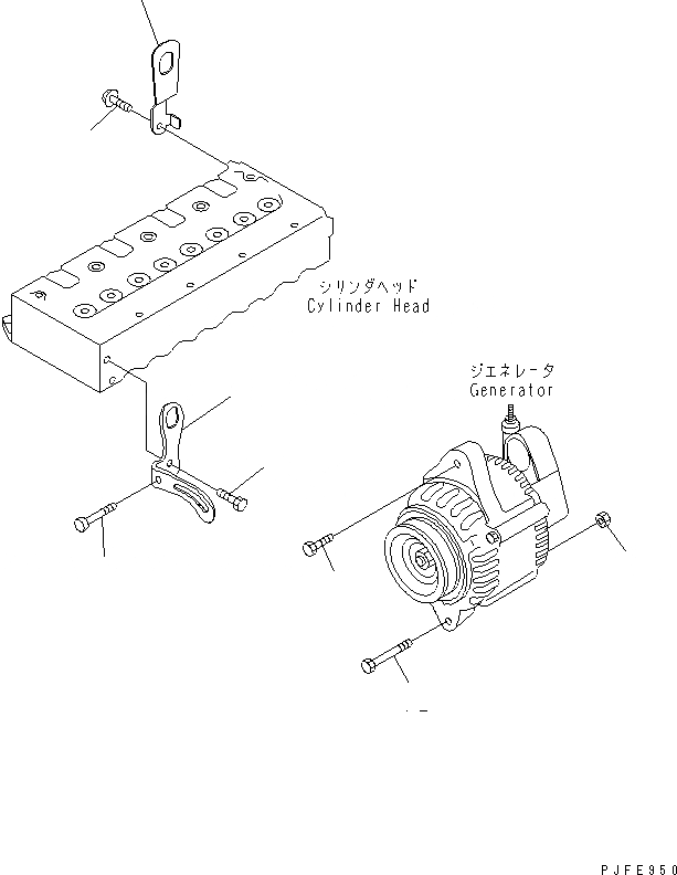 Схема запчастей Komatsu 4LB1-1-F - ДВИГАТЕЛЬ FOOT¤ ПОДВЕСН. КРОНШТЕЙН И КРЕПЛЕНИЕ ЧАСТИ ДВИГАТЕЛЬ