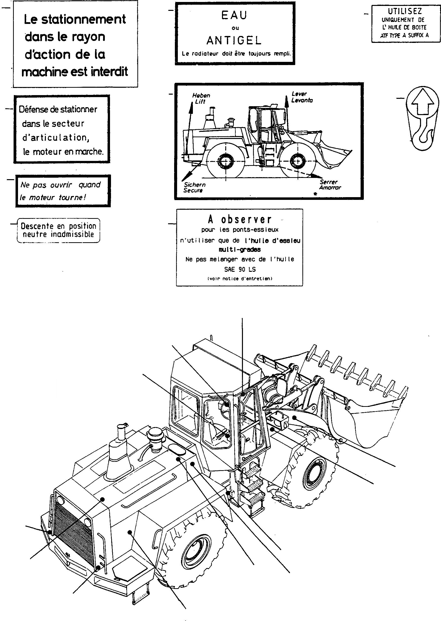 Схема запчастей Komatsu 50E - ТАБЛИЧКИS, ФРАНЦИЯ ШАССИ И SUPERSTRUCTURE