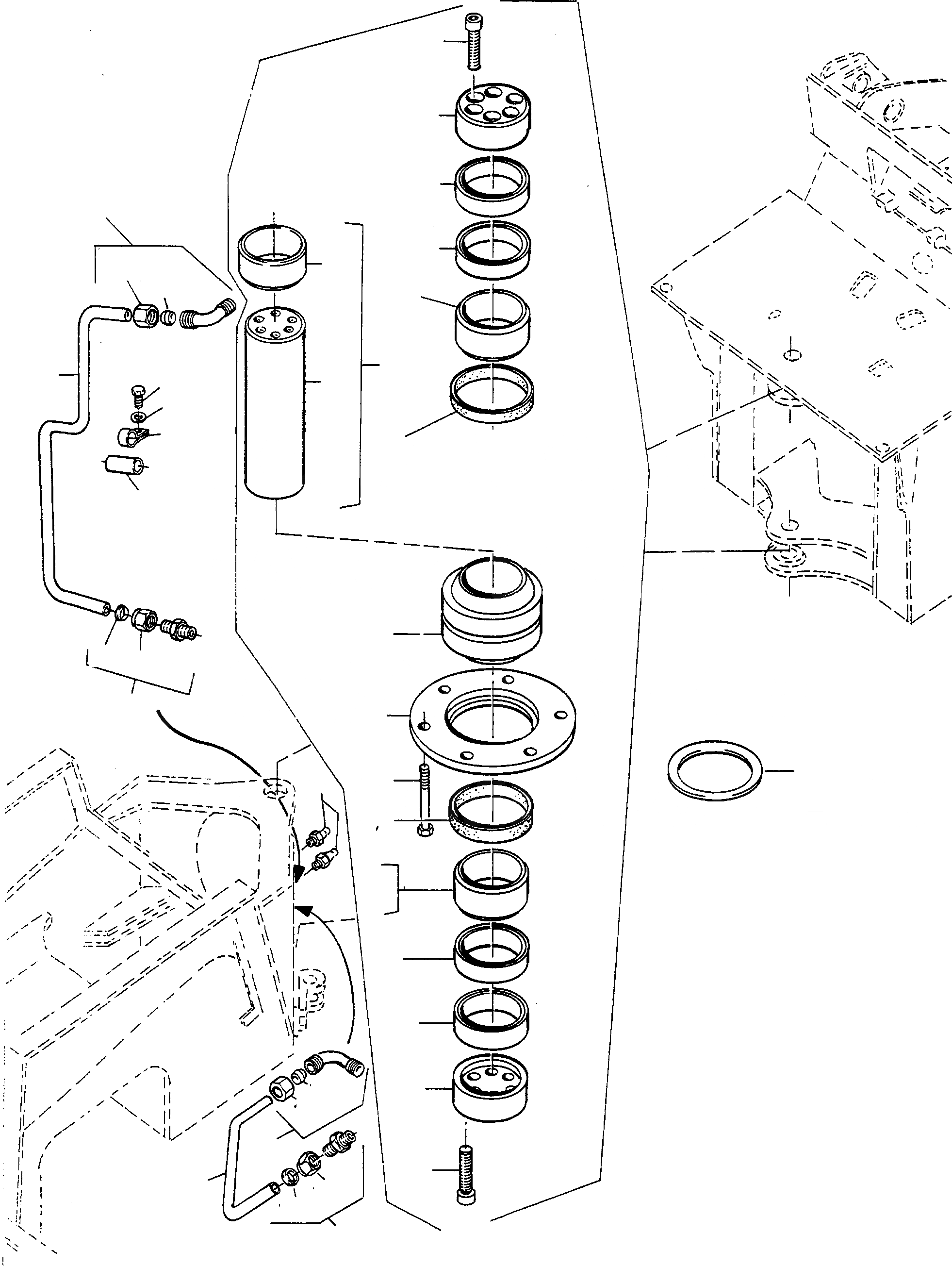 Схема запчастей Komatsu 50E - HINGE ШАССИ И SUPERSTRUCTURE