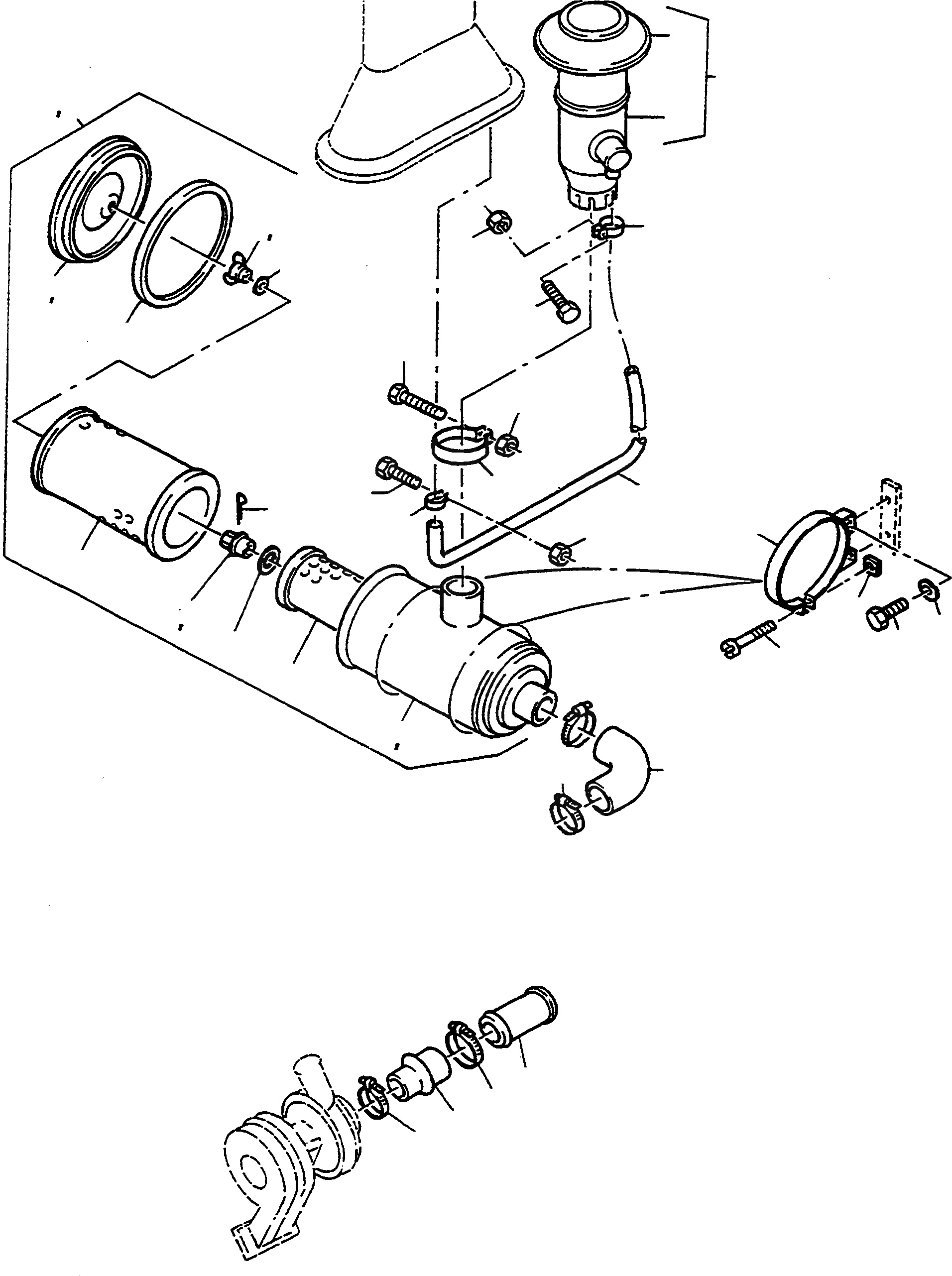 Схема запчастей Komatsu 50E - ВОЗД. ФИЛЬТР. СИСТЕМА, EJECTOR ДВИГАТЕЛЬ, АКСЕССУАРЫ И ЭЛЕКТРИЧ. СИСТЕМА