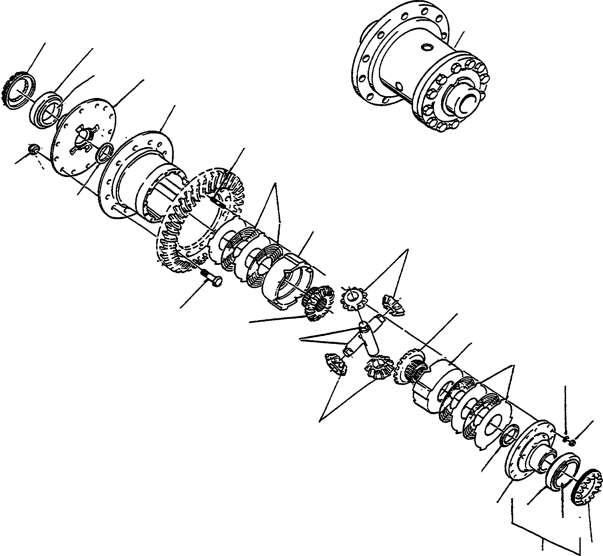 Схема запчастей Komatsu 50E - МОСТ INSERT, ПЕРЕДНИЙ МОСТ МОСТ INSERT, ПЕРЕДНИЙ МОСТ