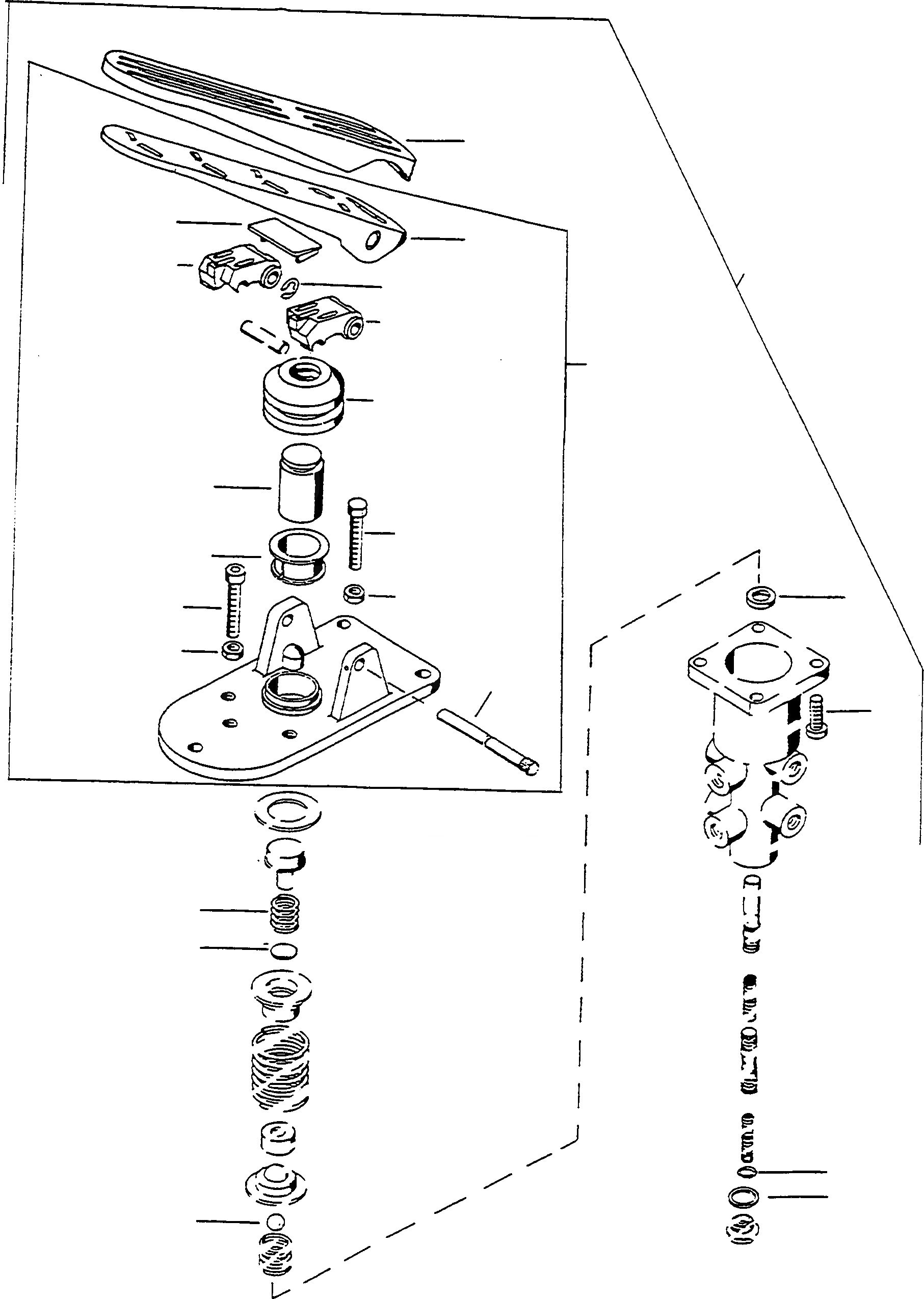 Схема запчастей Komatsu 50E - ТОРМОЗНОЙ КЛАПАН ТОРМОЗНАЯ ГИДРОЛИНИЯ, ПЕРЕДНИЙ МОСТ