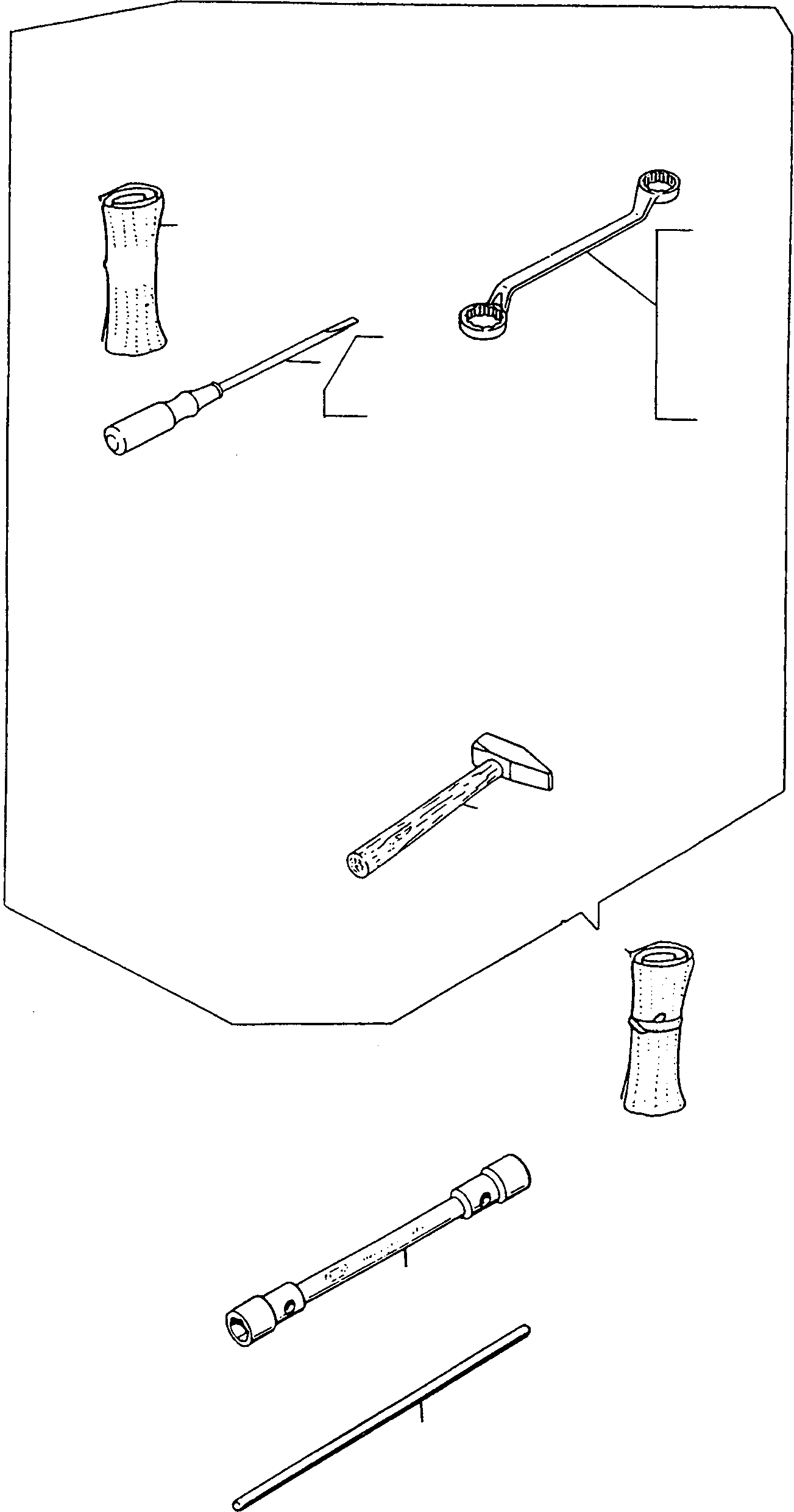 Схема запчастей Komatsu 50E - ИНСТРУМЕНТ ШАССИ И SUPERSTRUCTURE