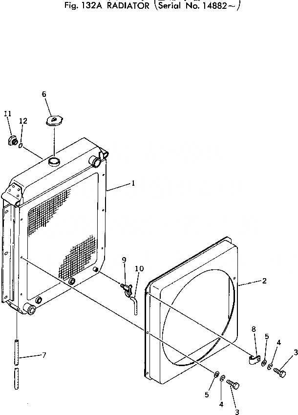 Схема запчастей Komatsu 510-1 - РАДИАТОР(№88-) КОМПОНЕНТЫ ДВИГАТЕЛЯ И ЭЛЕКТРИКА