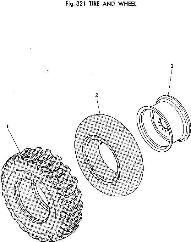 Схема запчастей Komatsu 510-1 - ШИНЫ И КОЛЕСА ПРИВОДВАЛ¤ ДИФФЕРЕНЦ. И КОЛЕСА