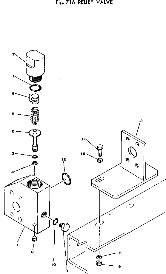 Схема запчастей Komatsu 510-1 - РАЗГРУЗ. КЛАПАН РАБОЧЕЕ ОБОРУДОВАНИЕ