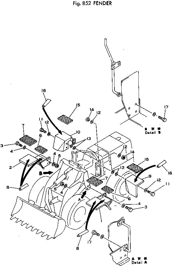Схема запчастей Komatsu 510-1 - КРЫЛО ОПЦИОННЫЕ КОМПОНЕНТЫ