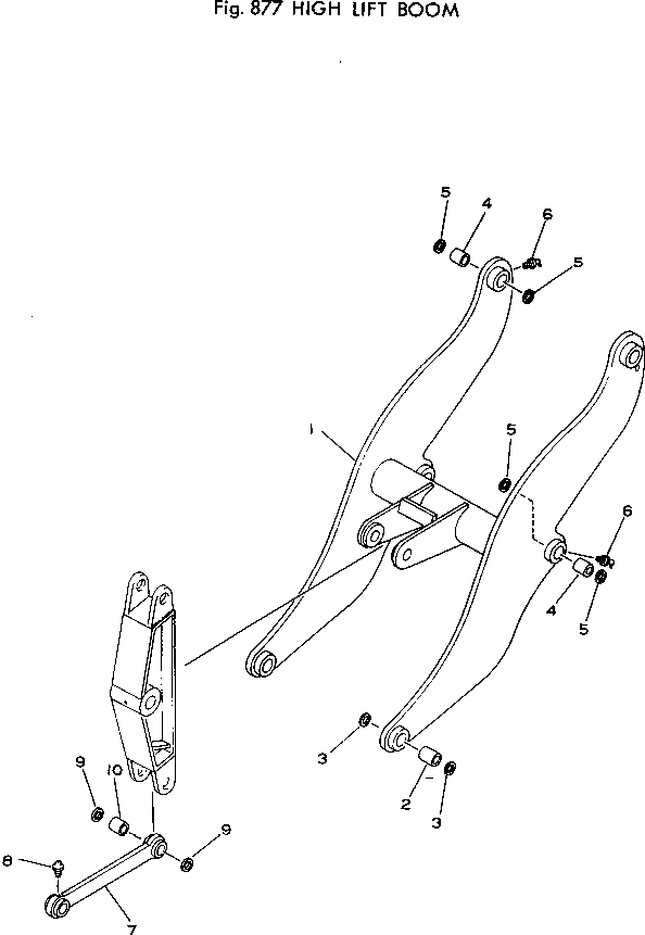 Схема запчастей Komatsu 510-1 - ВЫСОК. ПОДЪЕМ СТРЕЛА ОПЦИОННЫЕ КОМПОНЕНТЫ