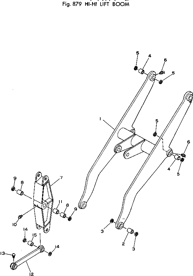 Схема запчастей Komatsu 510-1 - HI-HI LIFT СТРЕЛА ОПЦИОННЫЕ КОМПОНЕНТЫ