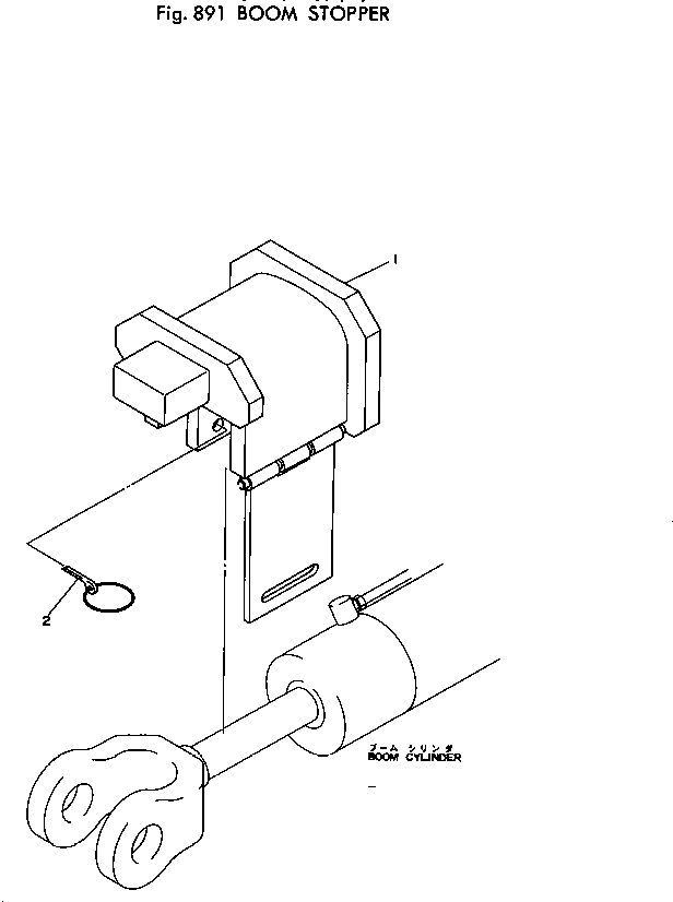 Схема запчастей Komatsu 510-1 - СТРЕЛА СТОПОР ОПЦИОННЫЕ КОМПОНЕНТЫ